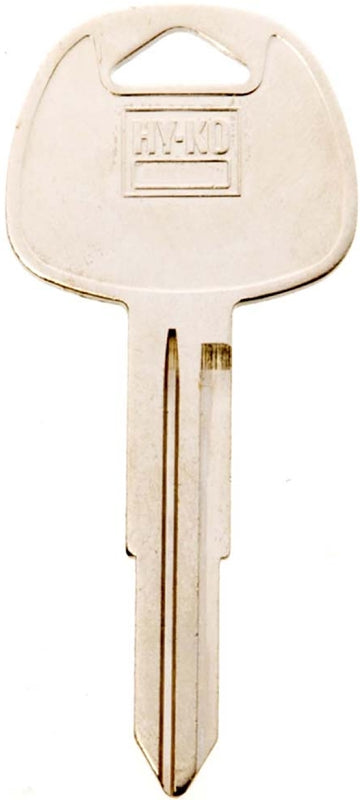 Hy-Ko 11010HY14 Automotive Key Blank, Brass, Nickel, For: Hyundai Vehicle Locks