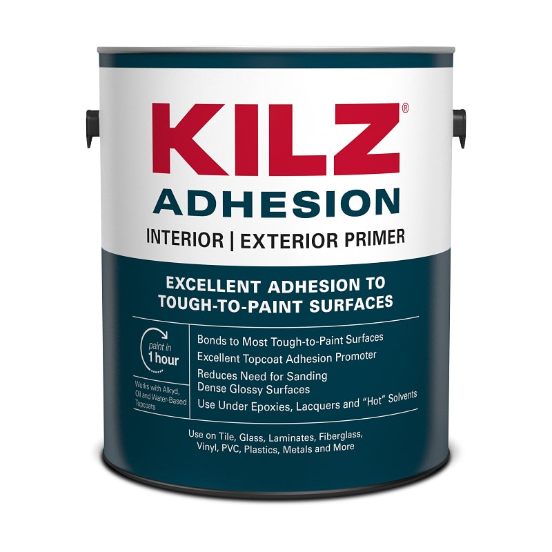 Kilz L211111 Sealer and Primer, White, 1 gal