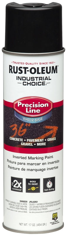 Industrial Choice 1875838 Inverted Marking Spray Paint, Black, 17 oz, Can