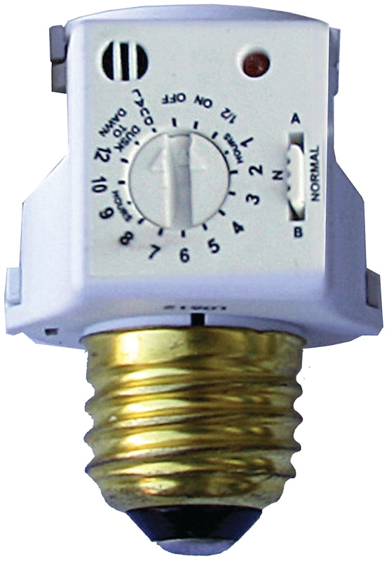 Atron PLT4 Photo Control, Fluorescent, Incandescent, Halogen Bulb Lamp, Gray