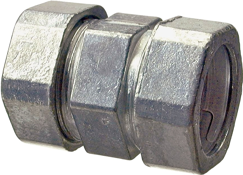 Halex 20221 Coupling, 1/2 in Compression, Zinc