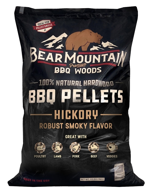 PELLET WOOD BBQ HICKORY 20LB