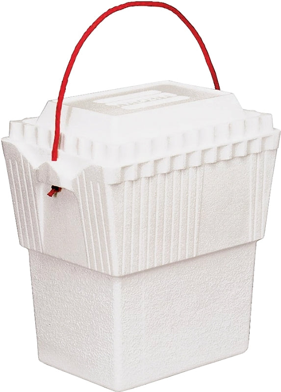 Lifoam 3417 Ice Chest, 12 qt Cooler, Styrofoam, White