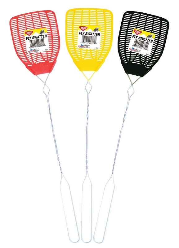 Enoz R-37/51/12 Fly Swatter, 5-3/4 in L Mesh, 4-1/4 in W Mesh, Plastic Mesh
