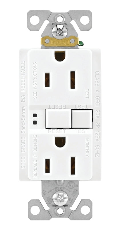 GF15W-BX-LGFCI WHITE 15A