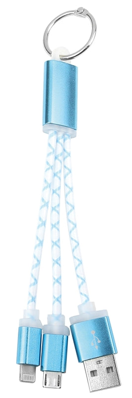 Hy-Ko KC636 Charging Cable Duo Key Ring