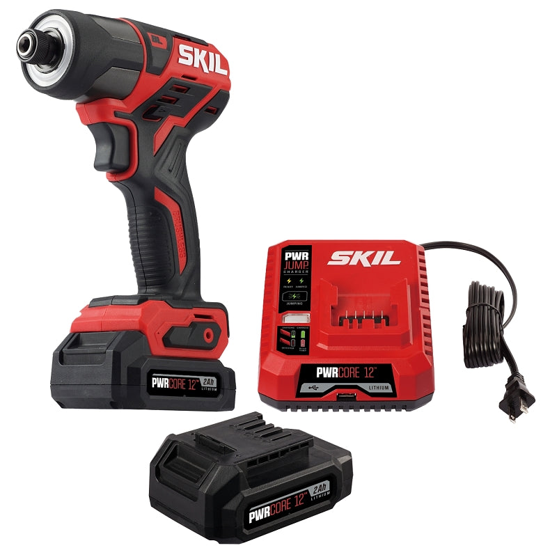SKIL ID574402 Impact Driver, Battery Included, 12 V, 2 Ah, 1/4 in Drive, Hex Drive, 3500 ipm, 2600 rpm Speed