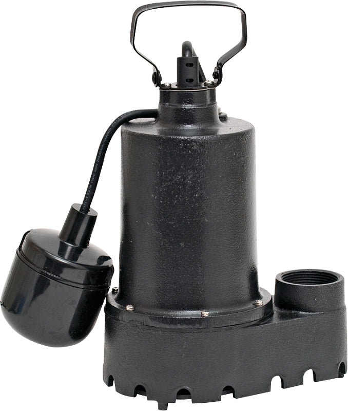 Superior Pump 92331 Sump Pump, 4.1 A, 120 V, 0.33 hp, 1-1/2 in Outlet, 46 gpm, Iron