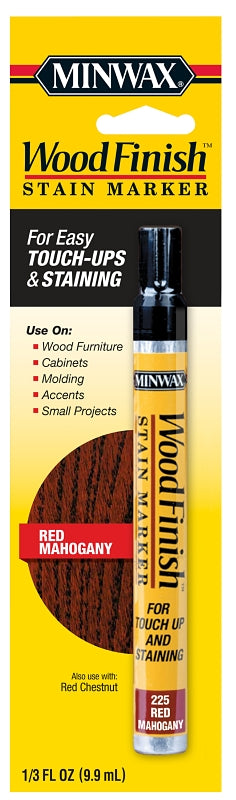 Minwax Wood Finish 63484000 Stain Marker, Red Mahogany, Liquid, 0.33 oz