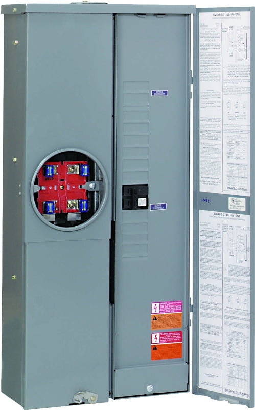 Square D SC2040M200C Combination Load Center, 200 A, 20 -Space, 40 -Circuit, 20 -Circuit Breaker, NEMA 3R Enclosure