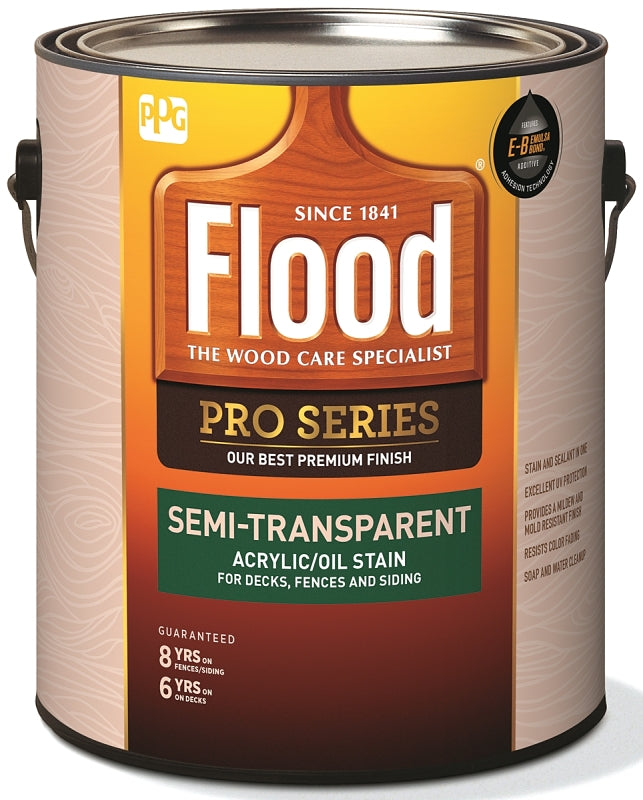 Flood FLD812-01 Wood Stain, Liquid, 1 gal