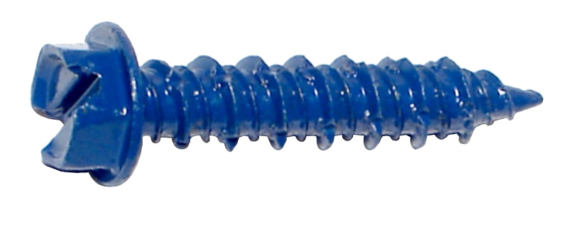 Midwest Fastener 09266 Masonry Screw, 1/4 in Dia, 1-1/4 in L, Steel