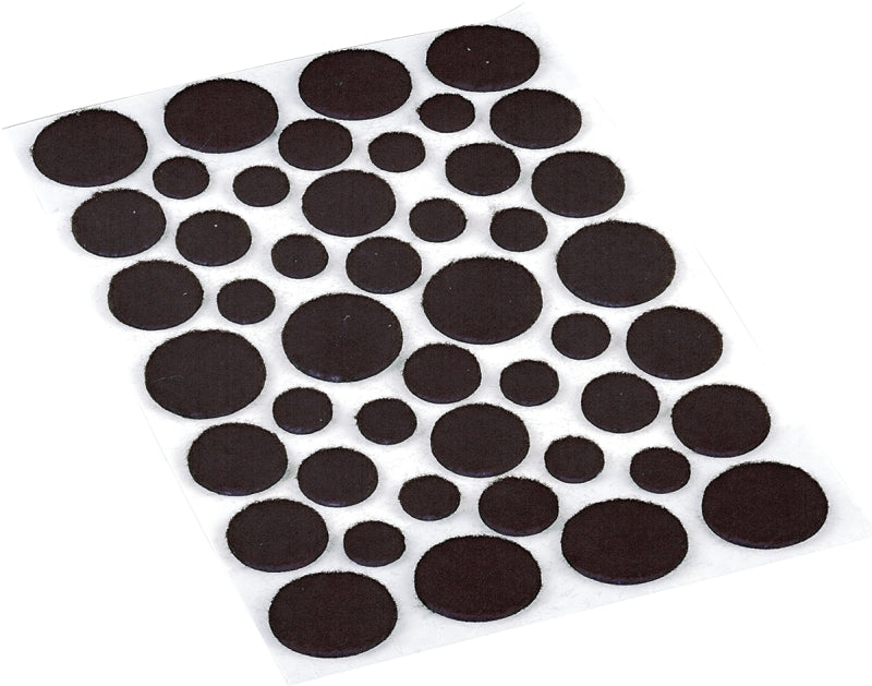 9425 PADS FELT BROWN ASSORTED