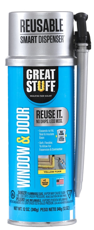 Great Stuff 99108862 Insulating Foam Sealant, Yellow, 12 oz