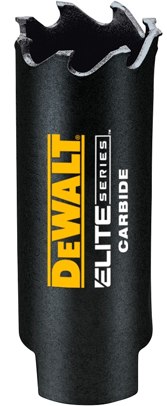 DeWALT ELITE Series DAH334 Hole Saw, 3/4 in Dia, 1-3/4 in D Cutting, 1/2 in Arbor, 3 TPI, Carbide Cutting Edge