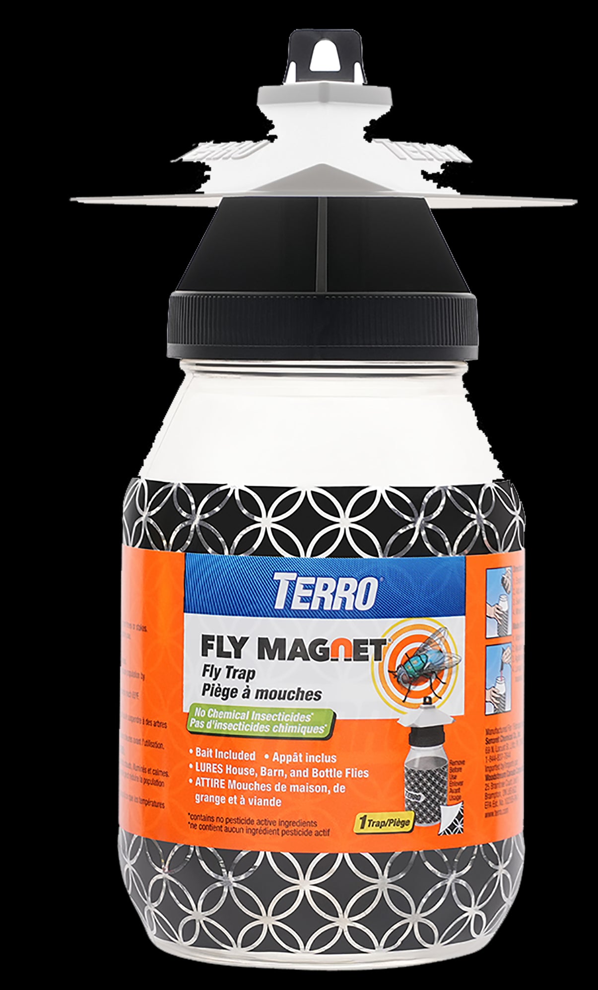 Terro Fly Magnet T380 Fly Trap with Bait, Solid, 1 qt