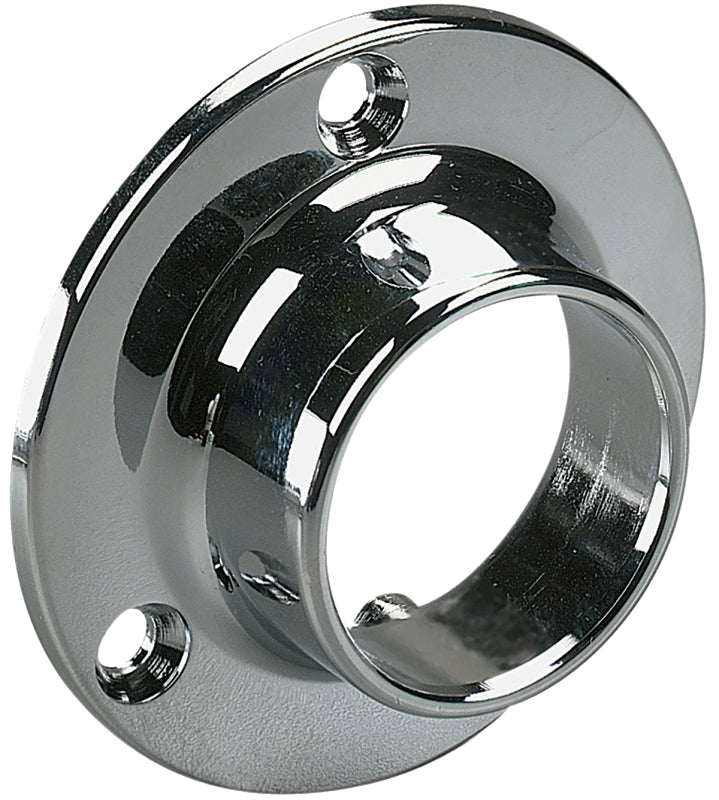 Knape & Vogt 764 CHR Closet Rod Flange, Zinc, Chrome