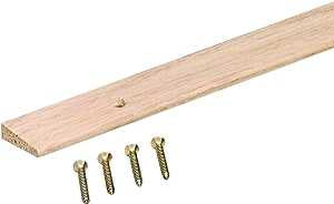 M-D 85472 Floor Edge Reducer, 36 in L, 1 in W, Hardwood, Unfinished