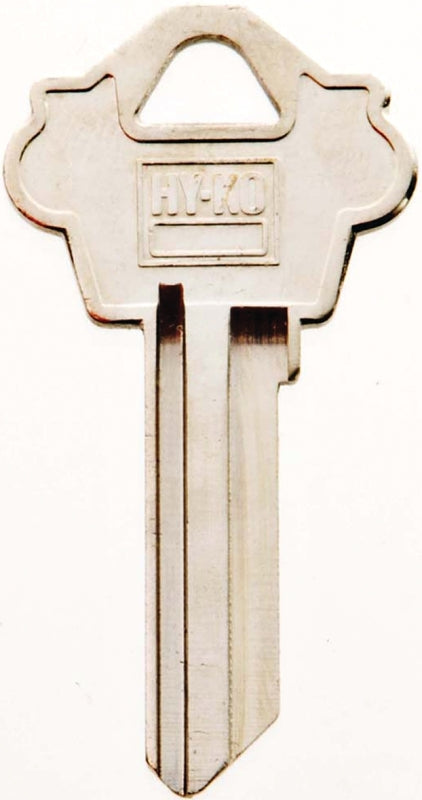 Hy-Ko 11010WK2 Key Blank, Brass, Nickel, For: Weslock House Locks and Padlocks