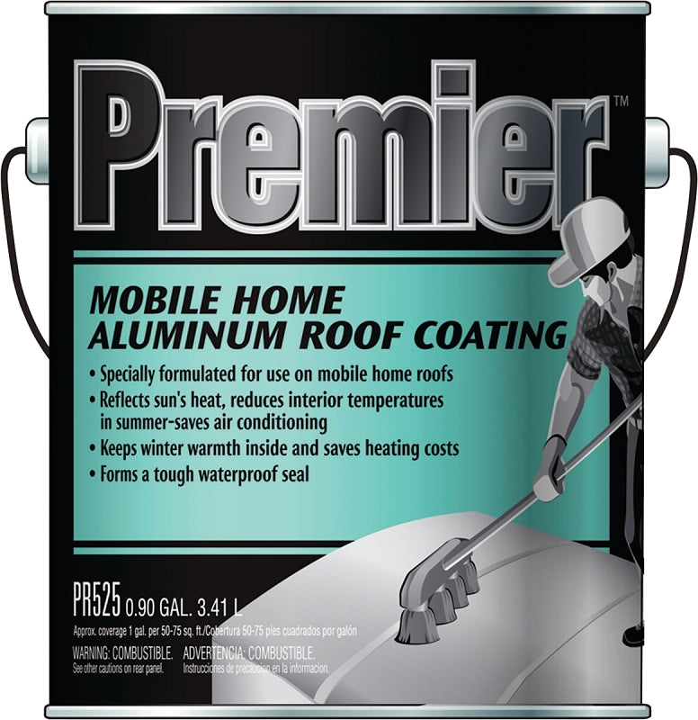 Henry PR525042 Roof Coating, Silver, 3.41 L Can, Liquid