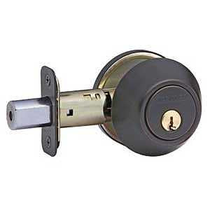 Taymor Professional Series 34-FV406 Deadbolt, Different Key, Satin Nickel, 2-3/8, 2-3/4 in Backset, WR5 Keyway