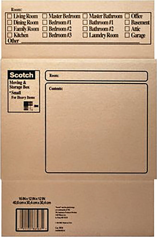 Scotch 8026 Moving and Storage Box, Brown