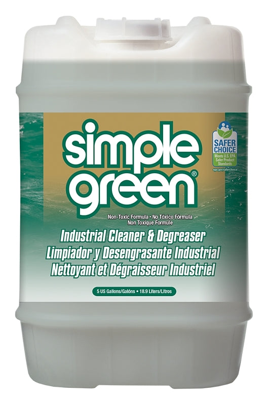 Simple Green 2700000113006 All-Purpose Cleaner, 5 gal Pail, Liquid, Sassafras, Translucent Green
