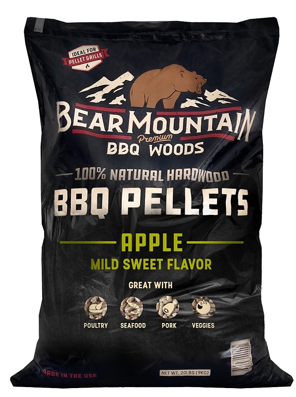 PELLET WOOD BBQ APPLE 20LB