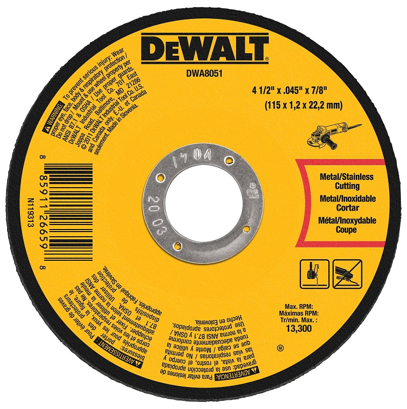 DWA8051 CUT-OFF WHEEL METAL
