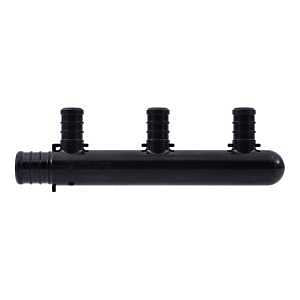 SharkBite UPMPT3C Multi-Port Closed Pipe Tee, 3-Inlet, 3/4 in Inlet, 1/2 in Outlet, Acudel Polymer