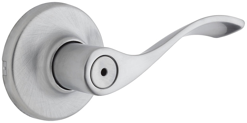 Weiser Elements Belmont Series 9GLC3310-018 Privacy Lever, Levers Lock, Satin Chrome, Residential, Universal Hand