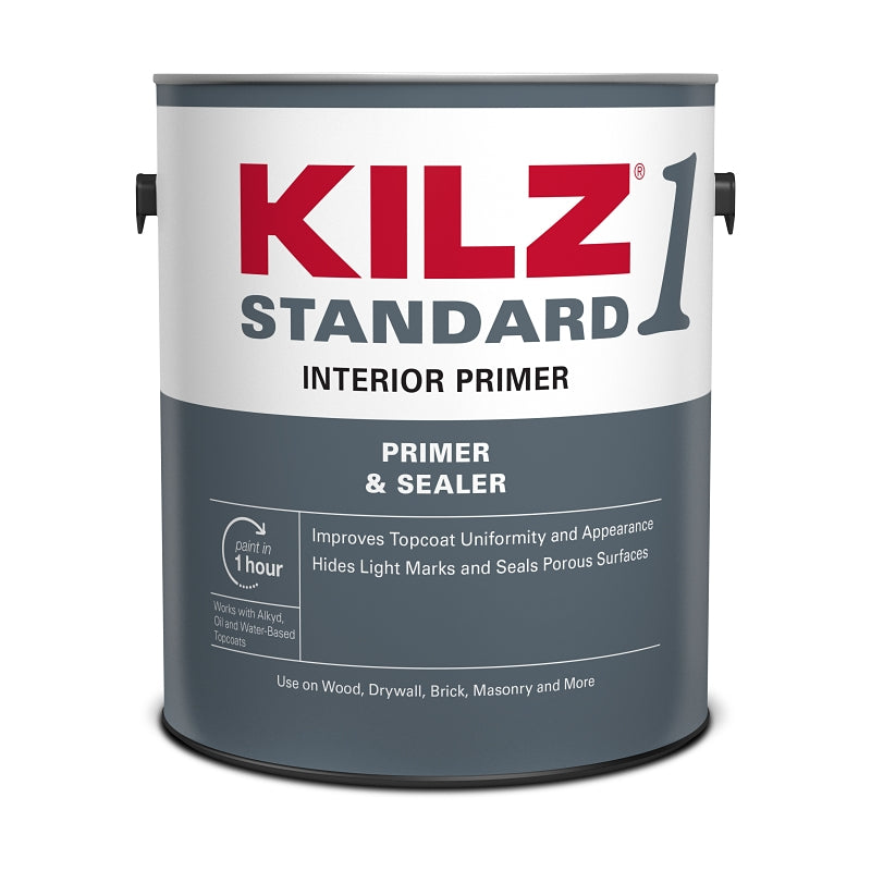 Kilz L201111 Interior Primer, Matte, White, 1 gal