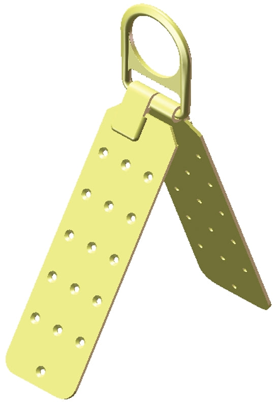 Harness Mount RT-HMA Temporary Roof Ridge Anchor, Carbon Steel, Yellow