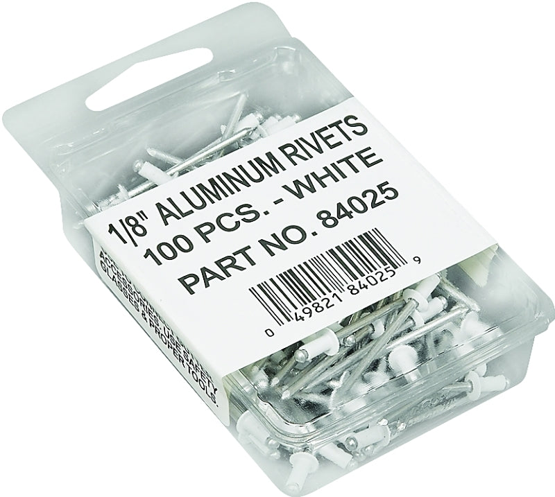 84025 RIVET GUTTER WHITE 1/8IN
