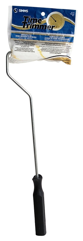 Time Trimmer Gold Stripe A-110 Mini Roller Set, 15/32 in Nap, Fabric Cover, 4 in L Roller