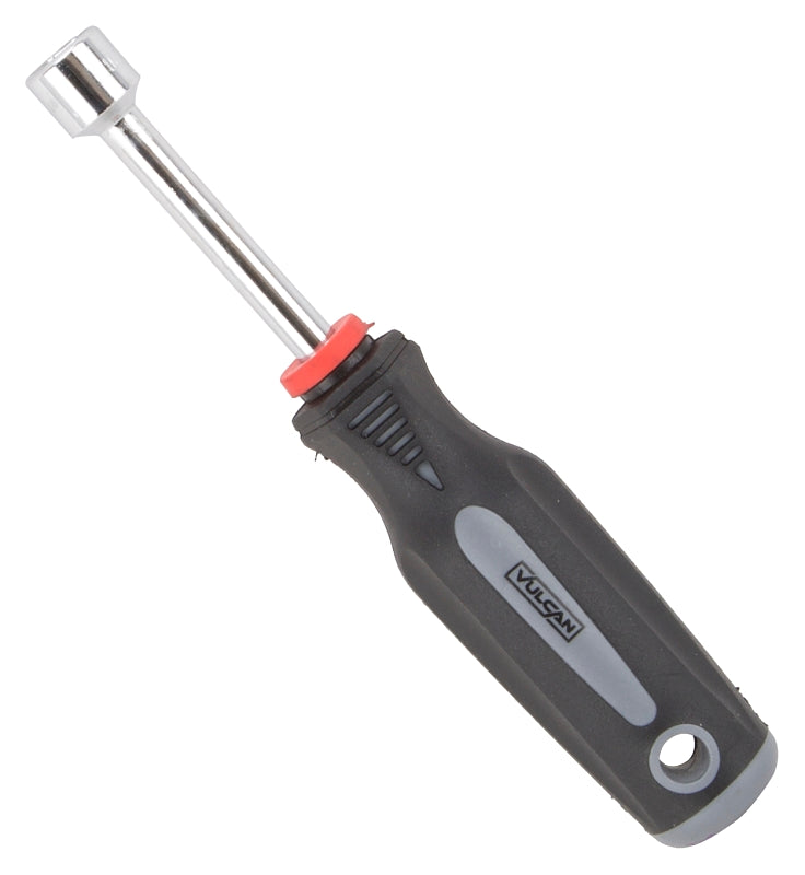 Vulcan MC-SD44 Nut Driver, 12 mm Drive, 7 in OAL, Cushion-Grip Handle, 3 in L Shank, Magnetic Tip, PP & TPR Handle