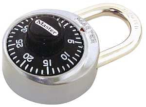 Master Lock 1500D Padlock, 9/32 in Dia Shackle, 3/4 in H Shackle, Steel Shackle, Stainless Steel Body, 1-7/8 in W Body