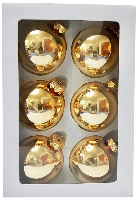 Hometown Holidays 99509 Christmas Ornament, Glass, Gold