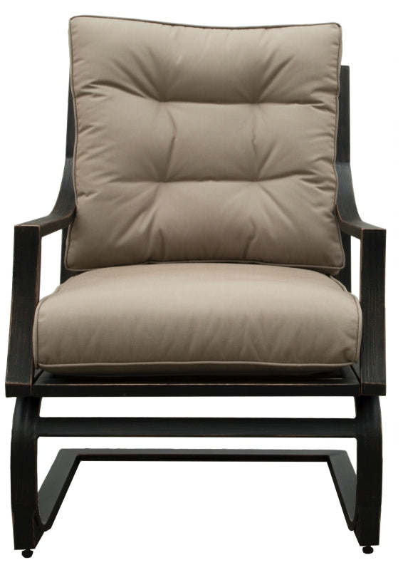 Seasonal Trends MS42003-C Spring Lounge Chair, 33.9 in W, 28.9 in D, 39.8 in H, Aluminum Seat, Aluminum Frame