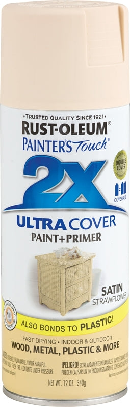 2X Ultra Cover 249065 Spray Paint, Satin, Strawflower, 12 oz, Can