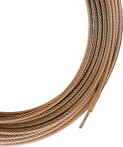 Ben-Mor 90283 Heavy-Duty Clothesline, 100 ft L, Steel, Gold, 1000 lb Working Load