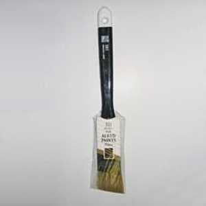 NOUR 351-30N Angular Paint Brush, 1.2 in W, 2-1/4 in L Bristle, Natural White Bristle, Sash Handle