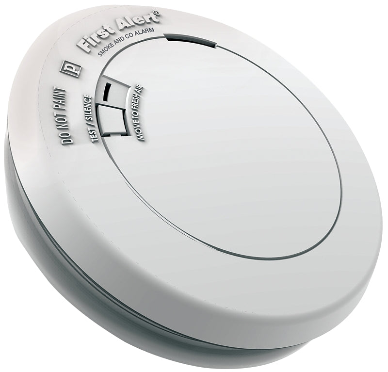 First Alert 1039868 Smoke and Carbon Monoxide Alarm, 85 dB, Alarm: Audible, Electrochemical, Photoelectric Sensor