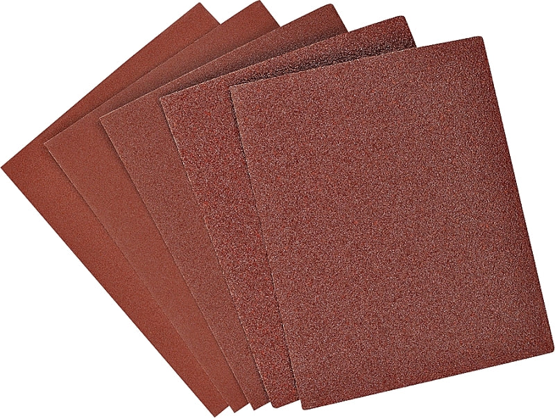 Black+Decker 74-606 Sandpaper, 4-1/2 in W, 5-1/2 in L, Aluminum Oxide Abrasive