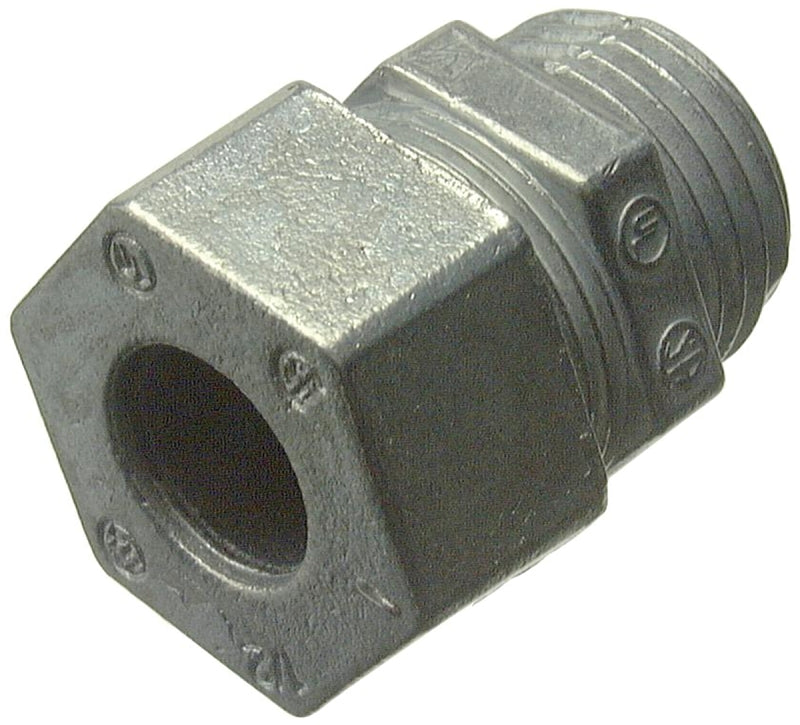 Halex 21691 Cord Connector, 1/2 in, Zinc