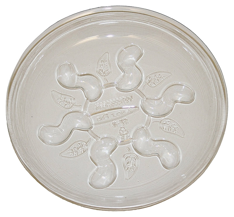 Gardener's Blue Ribbon Saucer Plus SP8VUS Planter Saucer, 8 in Dia, Plastic, Clear