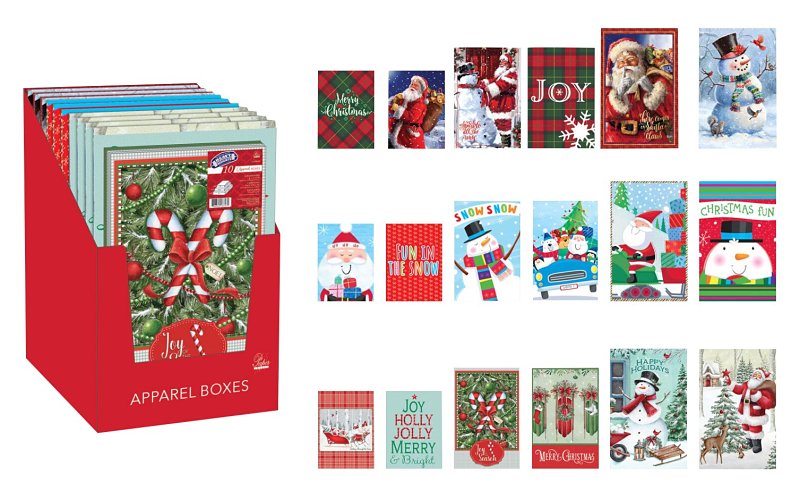 Santas Forest 67924 Apparel Box, Cardboard, Assorted Print