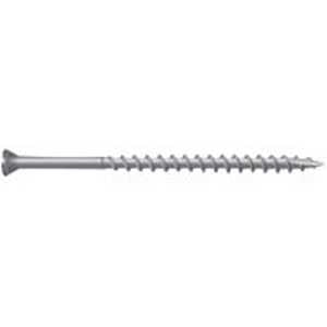Camo 0350104S Screw, #8 Thread, 1-5/8 in L, Trim Head, Star Drive, Type 17 Slash Point, 316 Stainless Steel