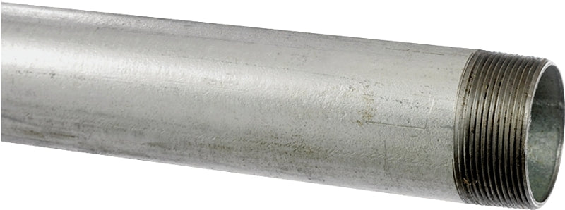 Kloeckner Metals GALV 1/2 Pipe, 1/2 in, 21 ft L, Threaded
