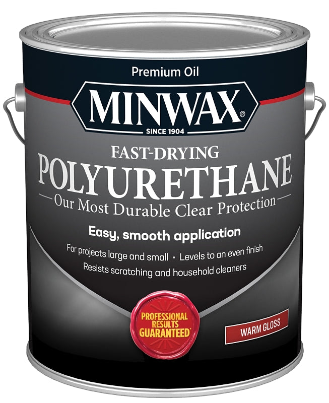 Minwax 319010000 Polyurethane, Semi-Gloss, Liquid, Clear, 1 gal, Can